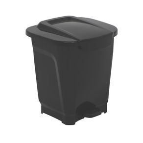 Basurero Tramontina T-Force en Polipropileno Negro 25 L