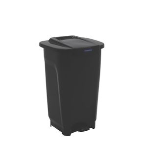 Basurero Tramontina T-Force en Polipropileno Negro 50 L