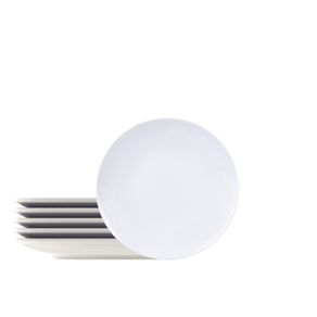 Kit Plato Postre Tramontina Leonora en Porcelana 19 cm 06 Piezas
