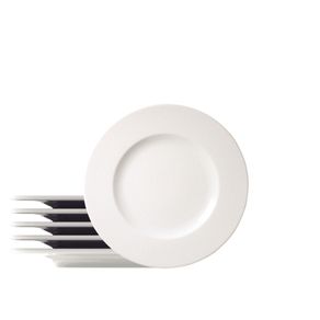 Kit Plato Postre Tramontina Quartzo en Porcelana Decorada 21 cm 06 Piezas