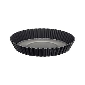 Molde para Tarta Tramontina Brasil en aluminio con revestimiento interno y externo antiadherente Starflon Max grafito 26 cm 1,8 L
