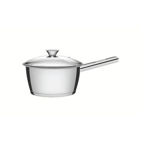 Olla Allegra de acero inoxidable con fondo triple y tapa de vidrio de 20 cm y 2,7 l Tramontina