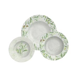 Vajilla de porcelana Oliva 12 Piezas