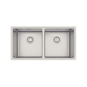 Cubeta Tramontina Design Collection Quadrum 2C 40 en Acero Inoxidable con Acabado Satinado
