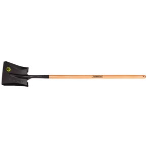 Pala cuadrada tipo americana, mango de madera 120 cm