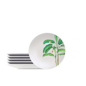 Kit Plato Postre Tramontina Graziela en Porcelana Decorada 19 cm 06 Piezas