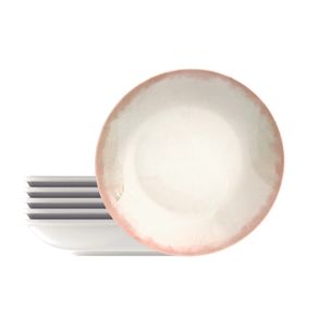 Kit Plato Hondo Tramontina Natur en Porcelana Decorada 22 cm 06 Piezas