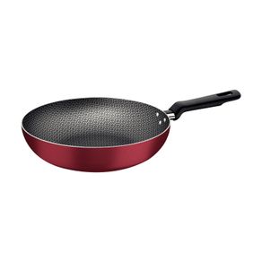 Sartén Honda Tramontina Loreto en Aluminio con Revestimiento Interno y Externo con Antiadherente Starflon Max Rojo 24 cm 2,2 L