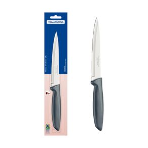Cuchillo Utility Tramontina Plenus con Lámina en Acero Inoxidable y Mango de Polipropileno Gris 6