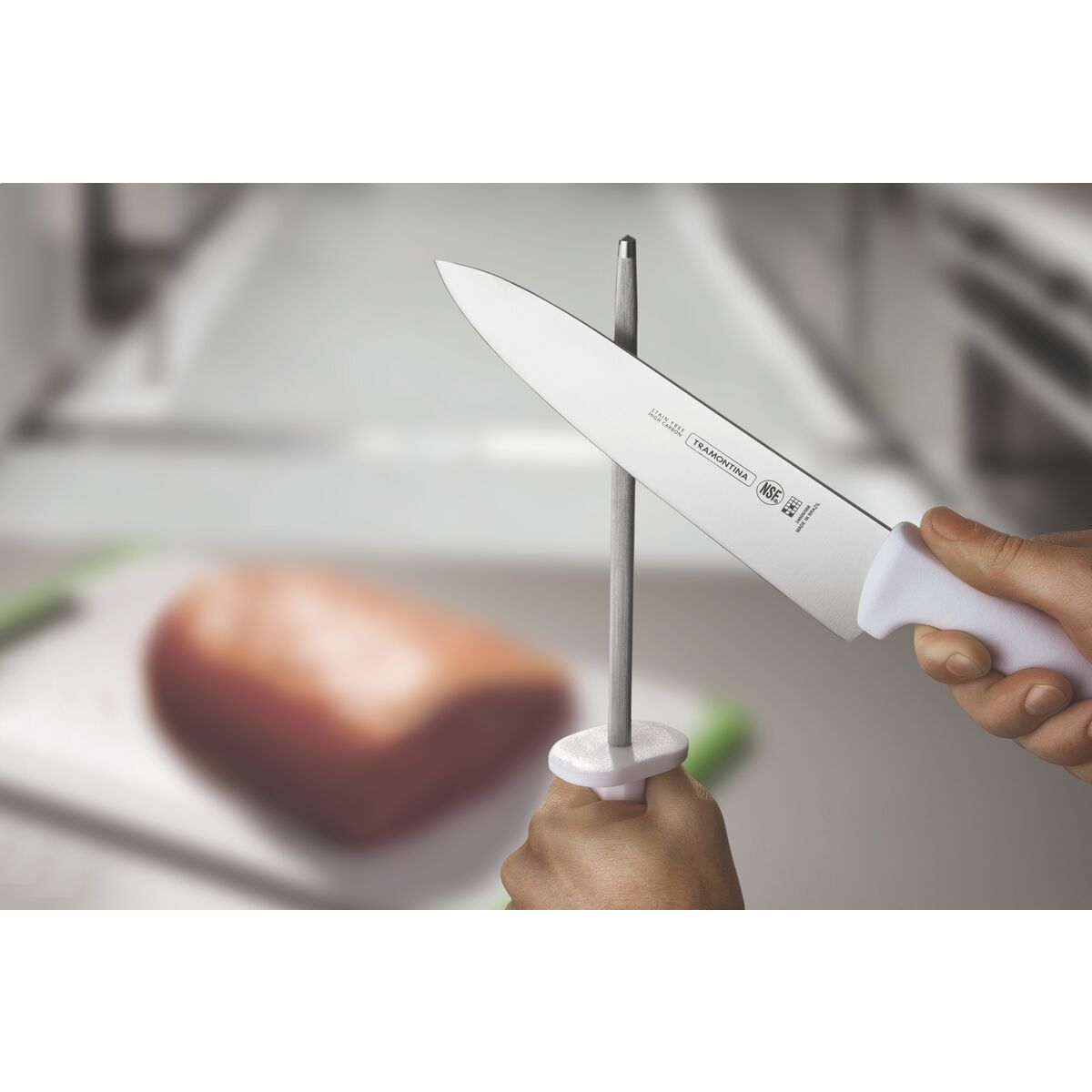 Cuchillo para Carne 12 Tramontina Profesional con Lámina en Acero  Inoxidable y Mango en Polipropileno Blanco - Tramontina Store