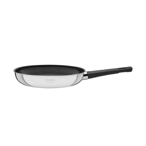 Sartén de acero inoxidable, sartén para cocinar, mango ergonómico con doble  boquilla, sartén antiadherente para asar carne para Cocina de Inducción  Pequeño mayimx sartén para huevos